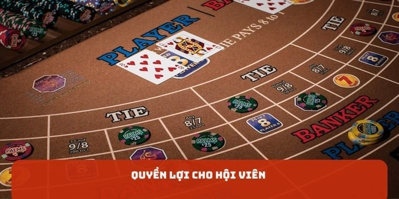 Hội viên sẽ nhận được những gì khi chơi baccarat VM88